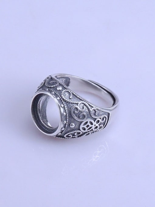 Supply 925 Sterling Silver Geometric Ring Setting Stone size: 10.5*10.5mm 1