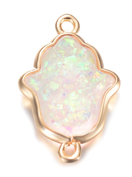 Opal Copper  Resin Simple color palm  Accessories