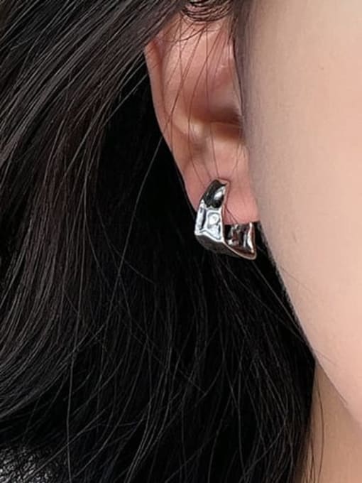 ARTTI 925 Sterling Silver Irregular Geometric Earring 1