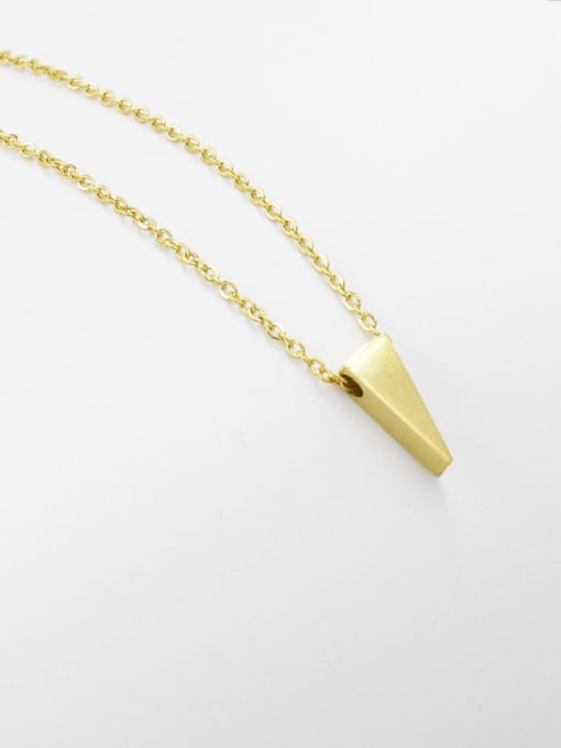 golden Stainless steel Triangle Minimalist Necklace