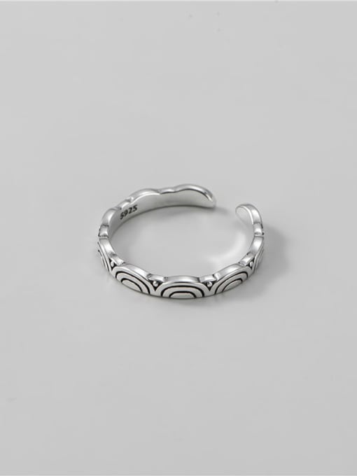 Xiangyun opening ring 925 Sterling Silver Cloud Vintage Band Ring
