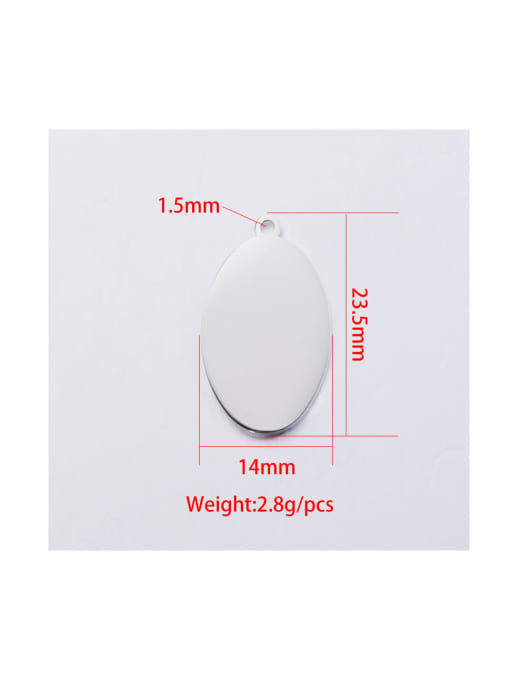 MEN PO Stainless steel outer hole geometric small tag 2