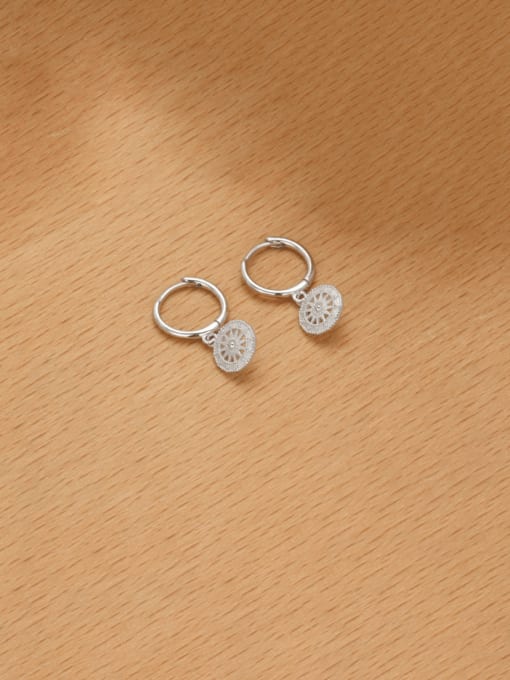 Jewel-Silver 925 Sterling Silver Geometric Minimalist Huggie Earring 3