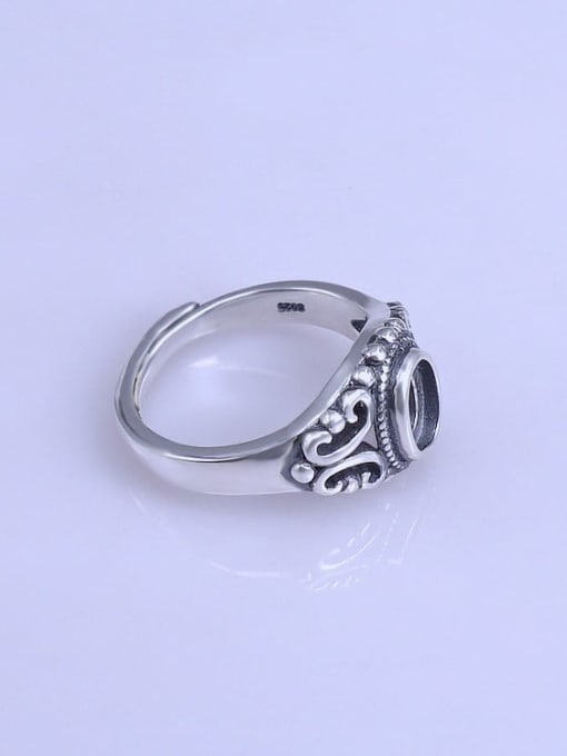 Supply 925 Sterling Silver Geometric Ring Setting Stone size: 5*7mm 2