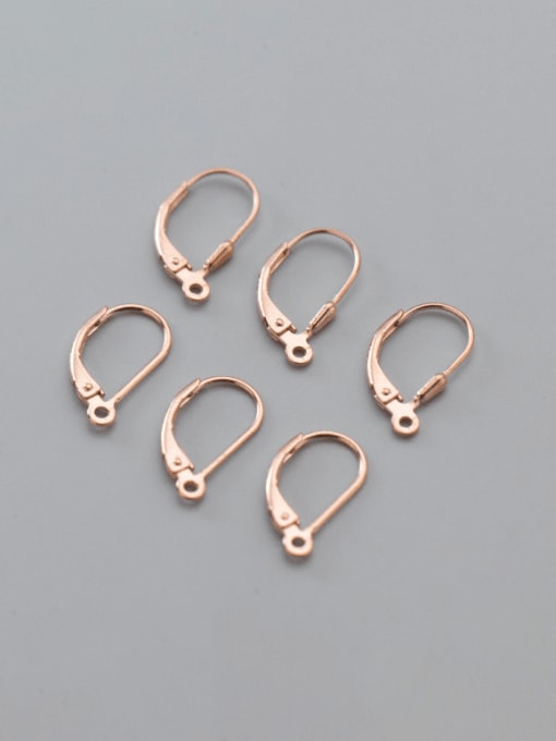 Rose Gold 925 silver electroplated gold closed earrings diy  accessories