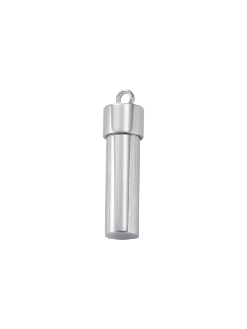 Steel color Stainless Steel Creative Cylinder Perfume Bottle Pendant