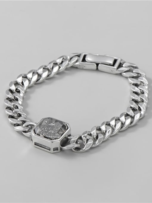 ARTTI 925 Sterling Silver Geometric Vintage Hollow Chain  Bracelet 2