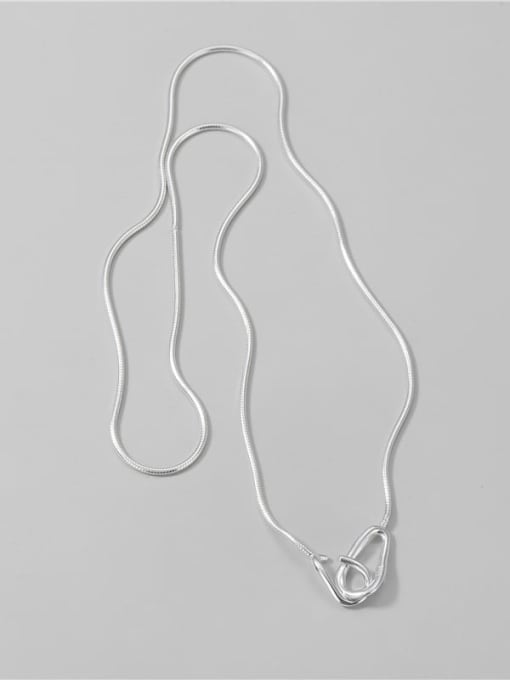 ARTTI 925 Sterling Silver  Minimalist Snake bone chain Necklace 1