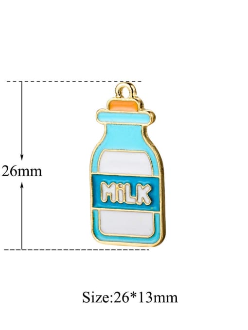 FTime Alloy Milk Charm Height : 26 mm , Width: 13 mm 2