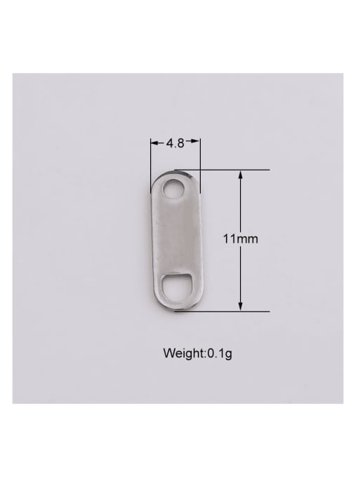 MEN PO Stainless Steel Tail Brand Bracelet Necklace Extension Chain Pendant 2