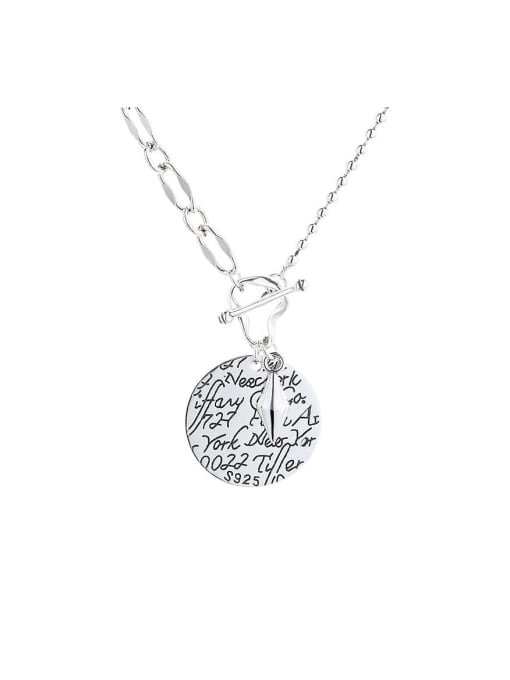 TAIS 925 Sterling Silver Letter Vintage Necklace
