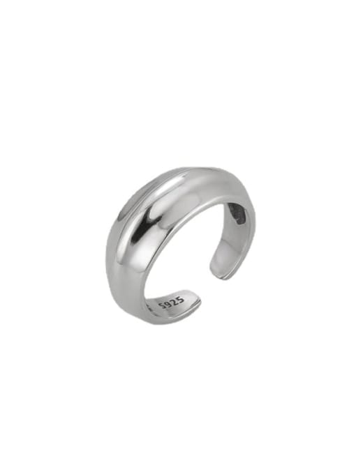 ARTTI 925 Sterling Silver Smooth  Geometric Band Ring 3