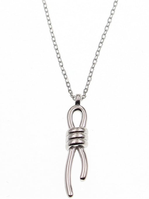 ARTTI 925 Sterling Silver Bowknot Minimalist Necklace 3