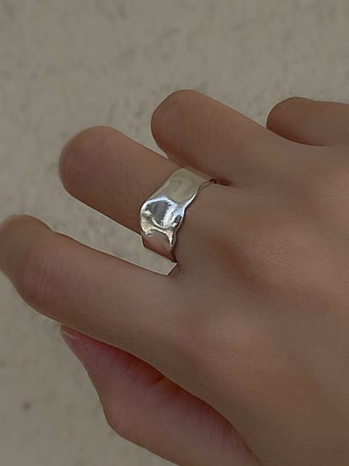 ARTTI 925 Sterling Silver Geometric Minimalist Band Ring 1