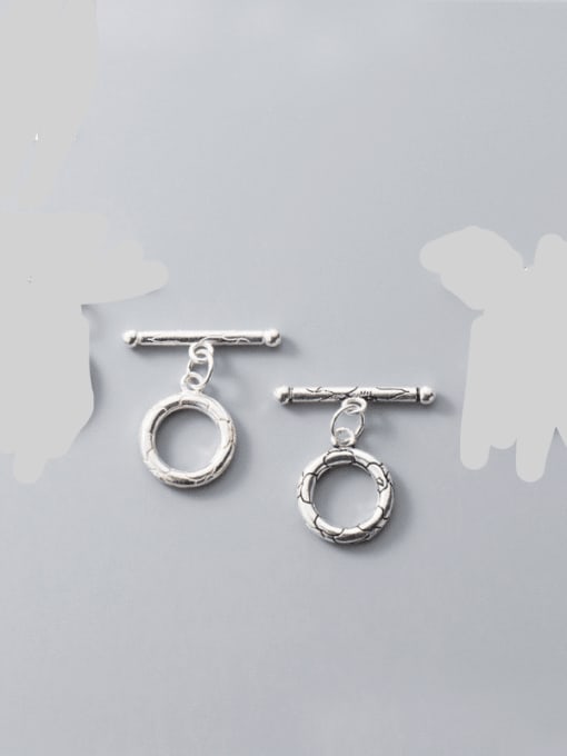 FAN 925 Sterling Silver Toggle Clasp T Height: 25mm, O Width: 14mm 1