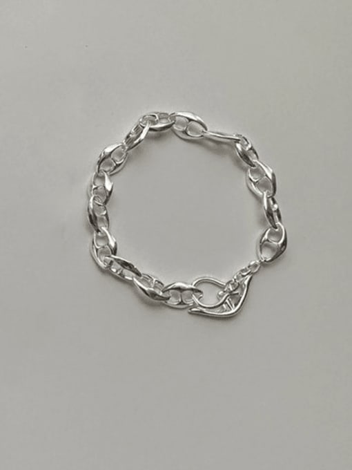 Pig Nose Bracelet 925 Sterling Silver Geometric Vintage Bracelet