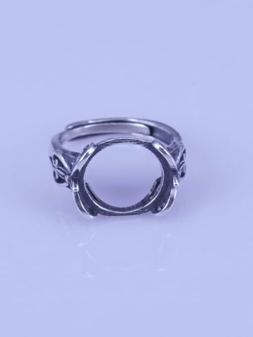 Supply 925 Sterling Silver Geometric Ring Setting Stone size: 13*13mm