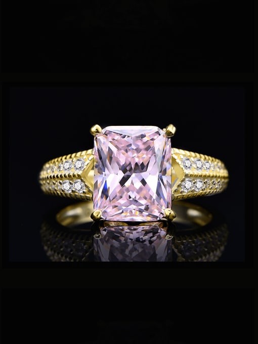 Light powder 3 925 Sterling Silver High Carbon Diamond Geometric Luxury Band Ring