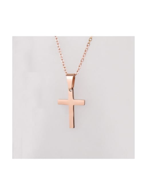 MEN PO Stainless steel Cross Minimalist Necklace 0