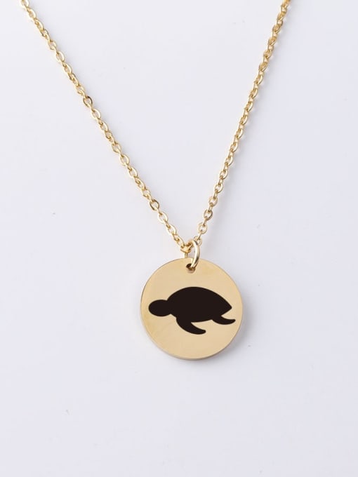 Gold yp001 70 20mm Stainless Steel Ocean Cartoon Animation Pendant Necklace