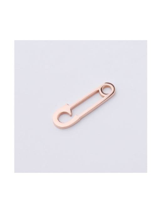 rose gold Stainless steel Gender Pin Single Hole Pendant