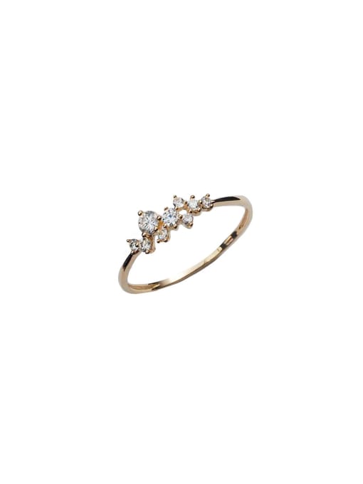 ZEMI 925 Sterling Silver Cubic Zirconia Star Dainty Band Ring 0