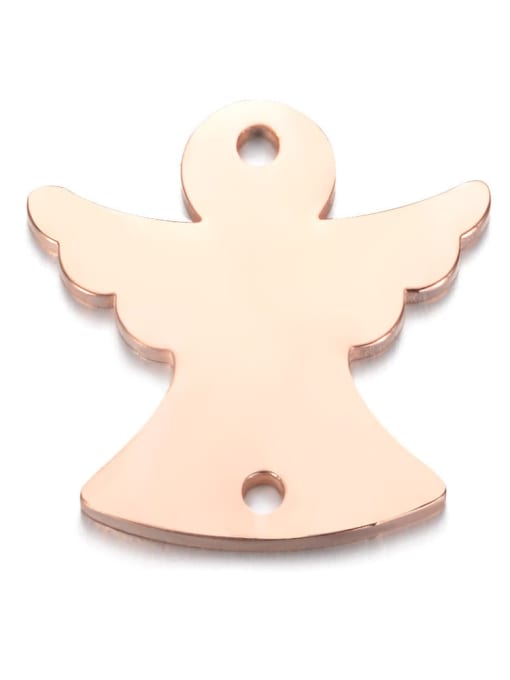 Rose Gold Stainless steel Wing Charm