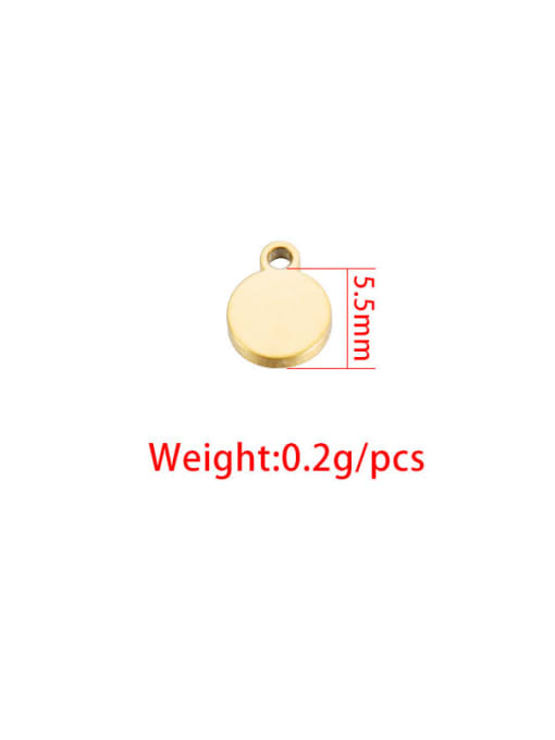 MEN PO Stainless steel disc pendant tail tag 3