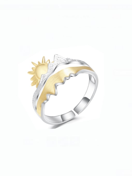 Designer Ring 925 Sterling Silver Irregular Artisan Band Ring