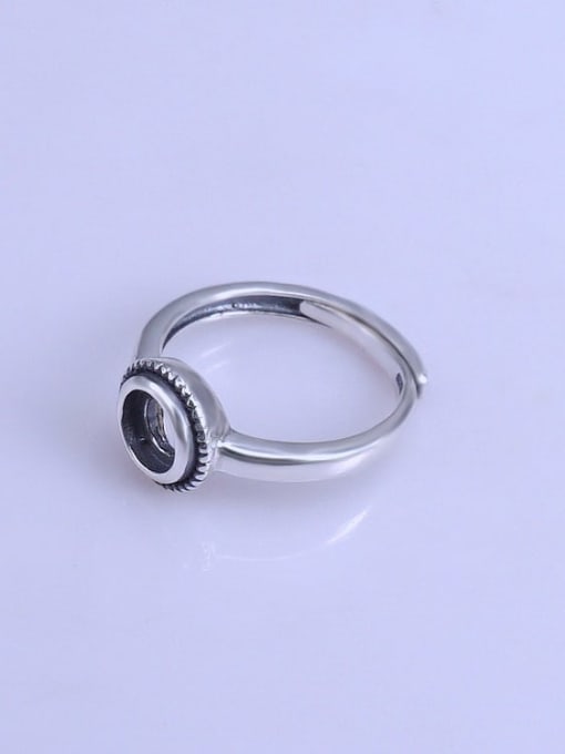 Supply 925 Sterling Silver Round Ring Setting Stone size: 6*6mm 1