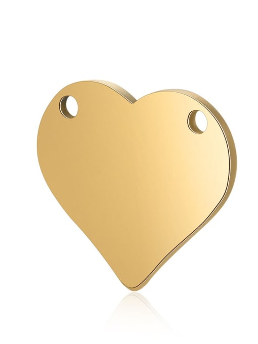 XT615 2 Stainless steel Heart Charm Height : 15mm , Width: 16 mm