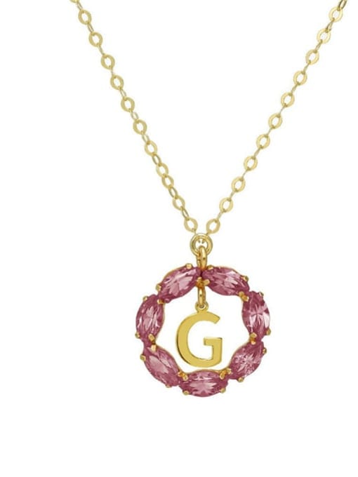 Gold G 925 Sterling Silver Cubic Zirconia Geometric Minimalist Necklace