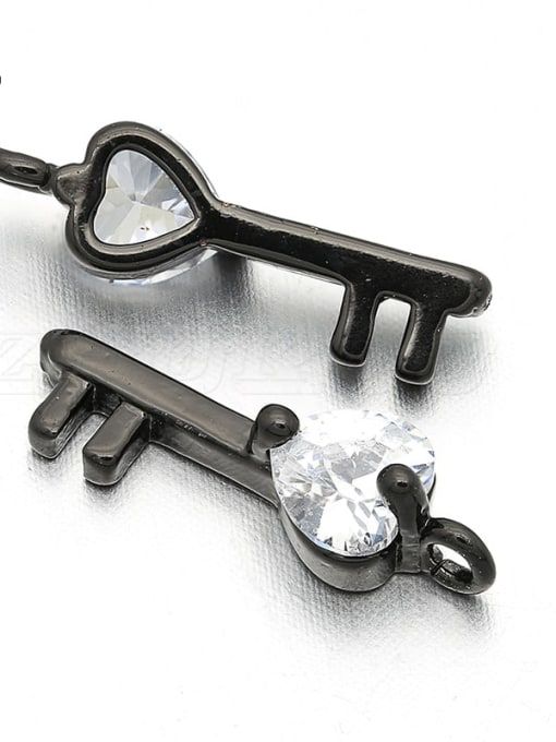 Gun black copper key accessories