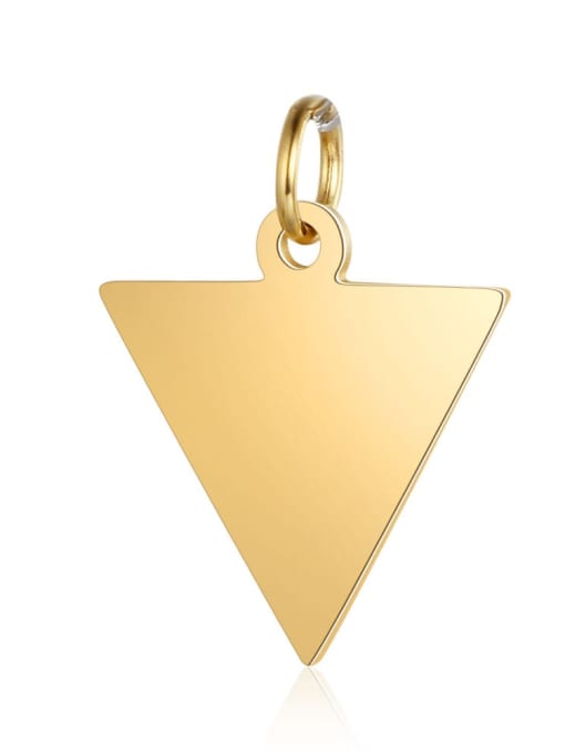 XT624 2 Stainless steel Triangle Charm Height : 15 mm , Width: 19 mm