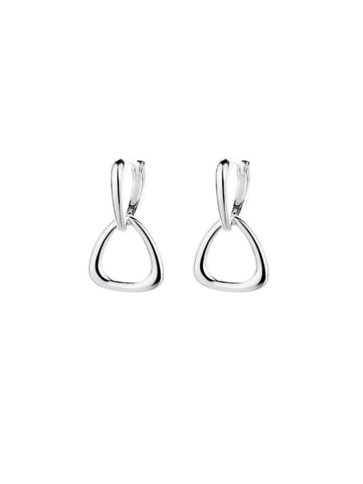 TAIS 925 Sterling Silver Triangle Vintage Drop Earring 0