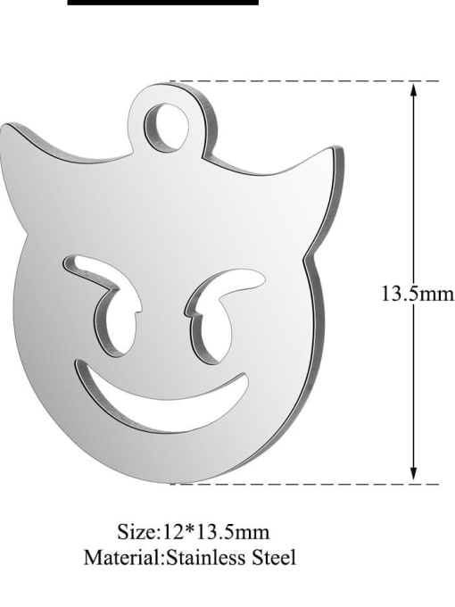 FTime Stainless steel Fox Charm Height : 12 mm , Width: 13.5 mm 1