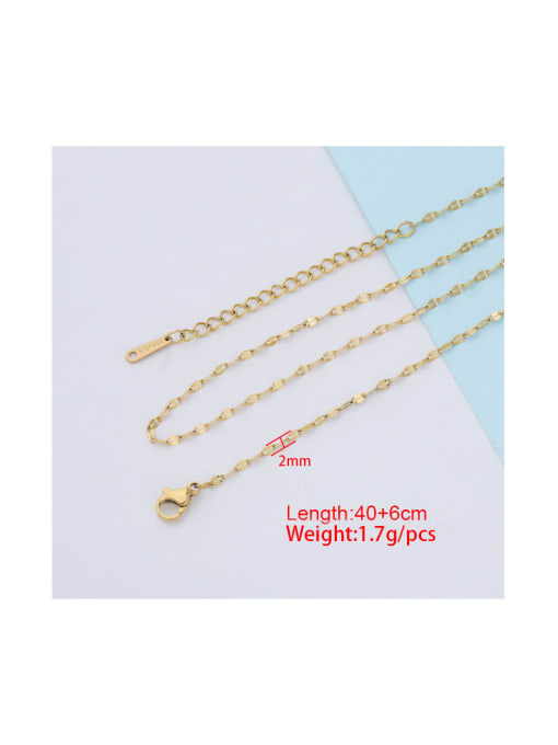 MEN PO Stainless steel chain lip chain clavicle chain 2