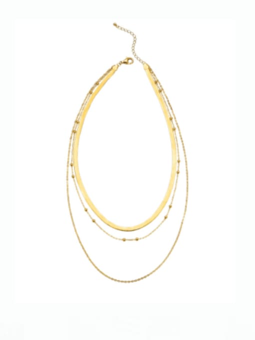 A&T Jewelry 925 Sterling Silver Geometric Minimalist Multi Strand Necklace 0