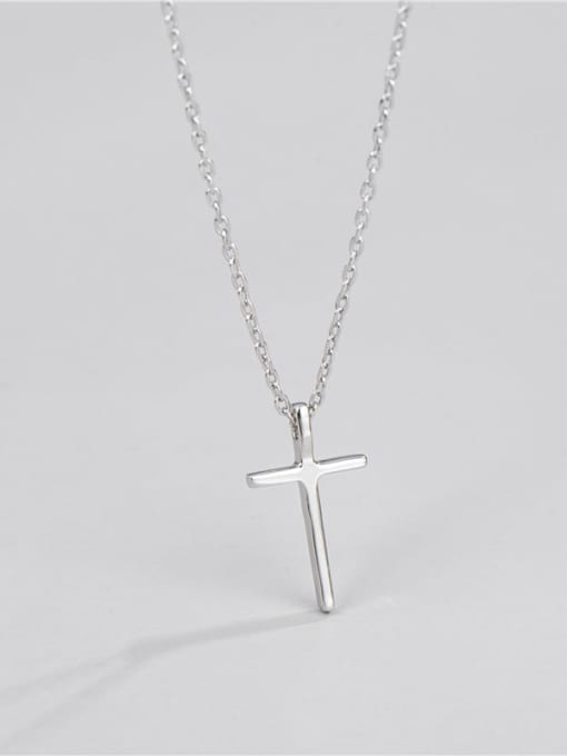 cross necklace 925 Sterling Silver Cross Minimalist Necklace