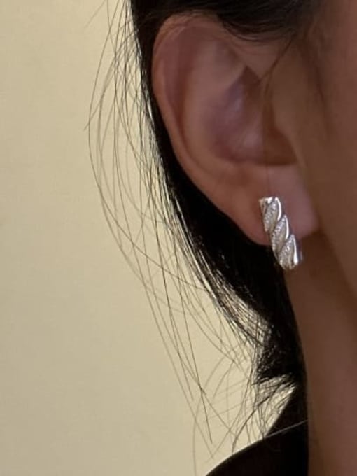 ARTTI 925 Sterling Silver Geometric Vintage Stud Earring 1