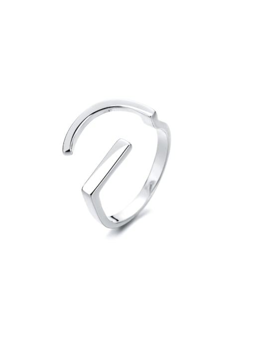 TAIS 925 Sterling Silver Geometric Minimalist Band Ring 4