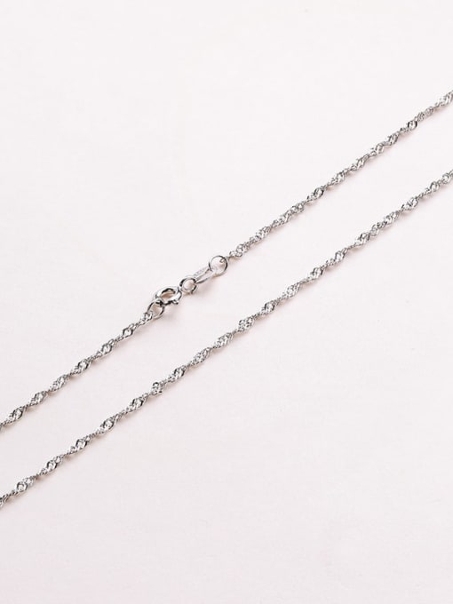 Supply 925 Sterling Silver Lengthen Water Wave Chain 1
