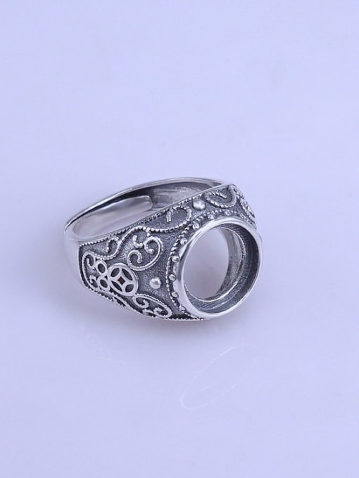 Supply 925 Sterling Silver Geometric Ring Setting Stone size: 10.5*10.5mm 2