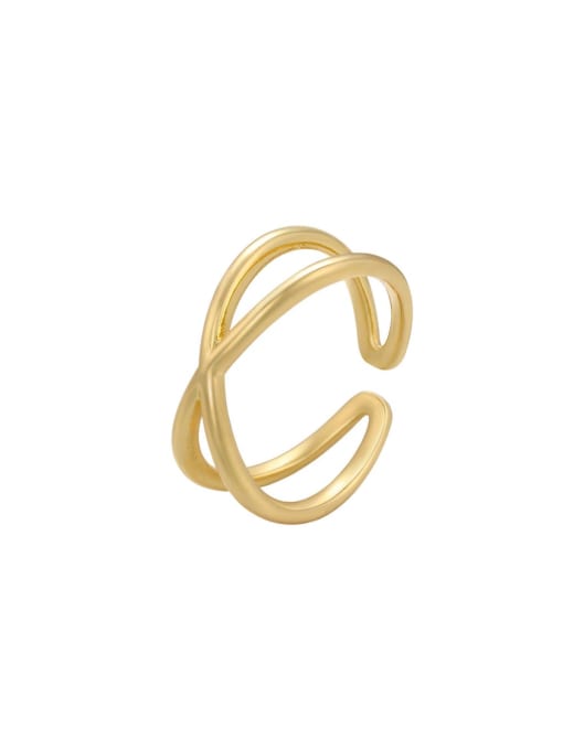 KOKO Brass Geometric Minimalist Stackable Ring 0