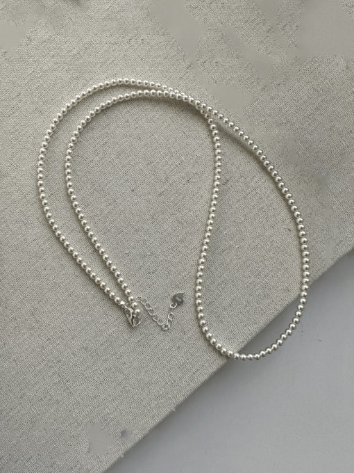ARTTI 925 Sterling Silver Bead Minimalist Beaded Necklace 0