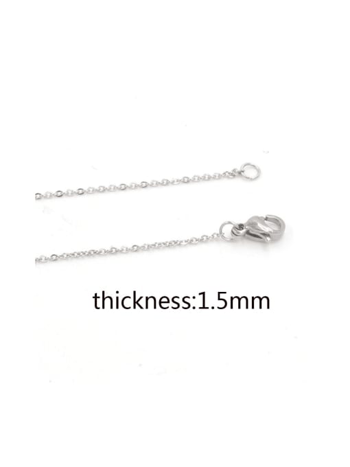 MEN PO Stainless steel o-shaped chain necklace 1