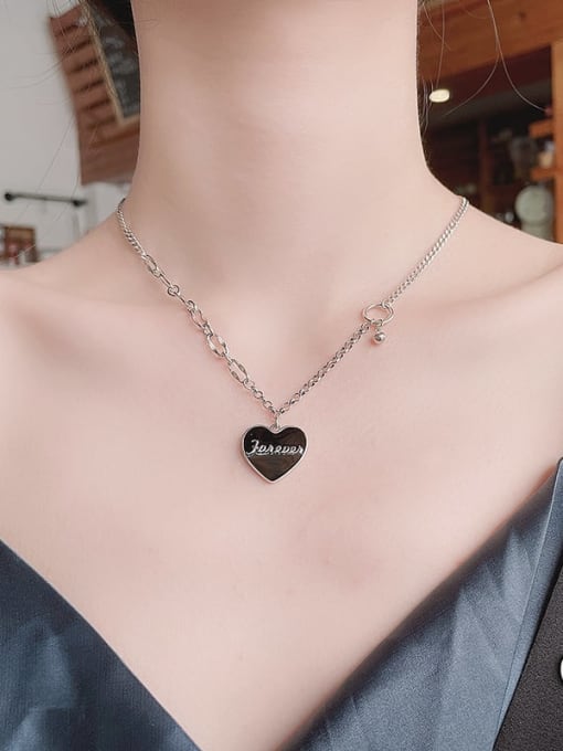 TAIS 925 Sterling Silver Heart Vintage Necklace 1