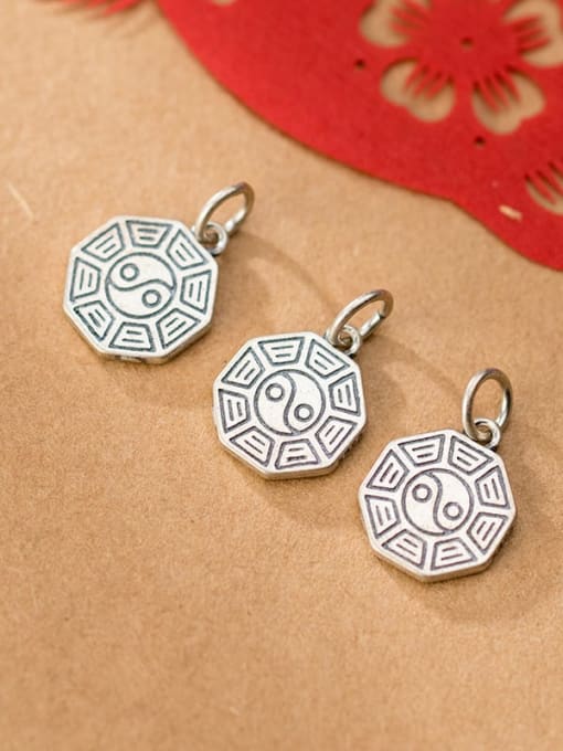 FAN 925 Sterling Silver Charm Height : 15 mm , Width: 12.5 mm , Thickness : 1.6 mm 1