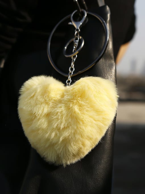 JMI Zinc Alloy Feather Heart Minimalist Bag Pendant 2