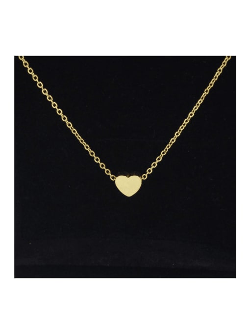 MEN PO Stainless steel golden peach heart five-pointed star crown fishtail unicorn clavicle necklace 0